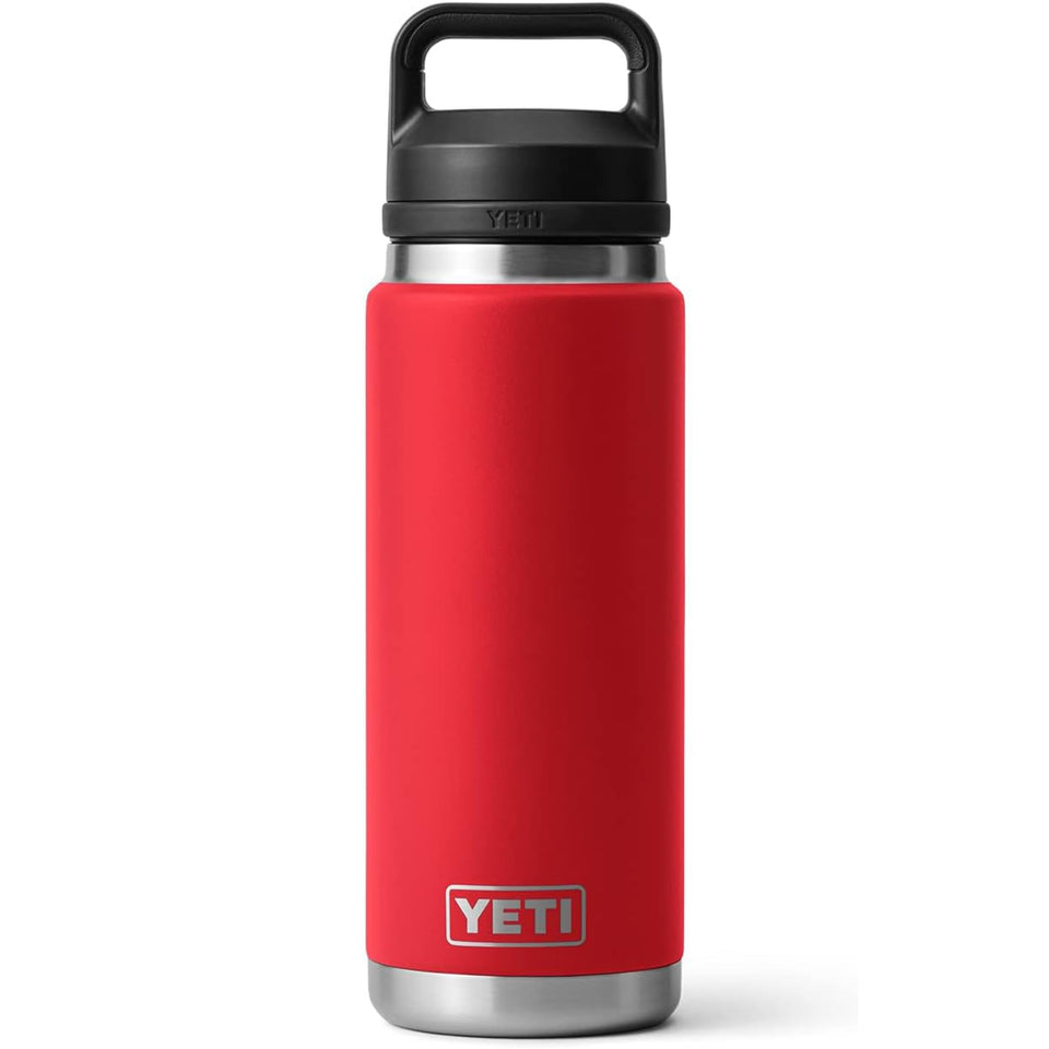 YETI Rambler 26 oz bottle with chug cap for quick, spill-free sips on the go.