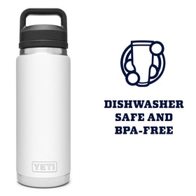 YETI Rambler 26 oz bottle is dishwasher safe for easy cleanup.