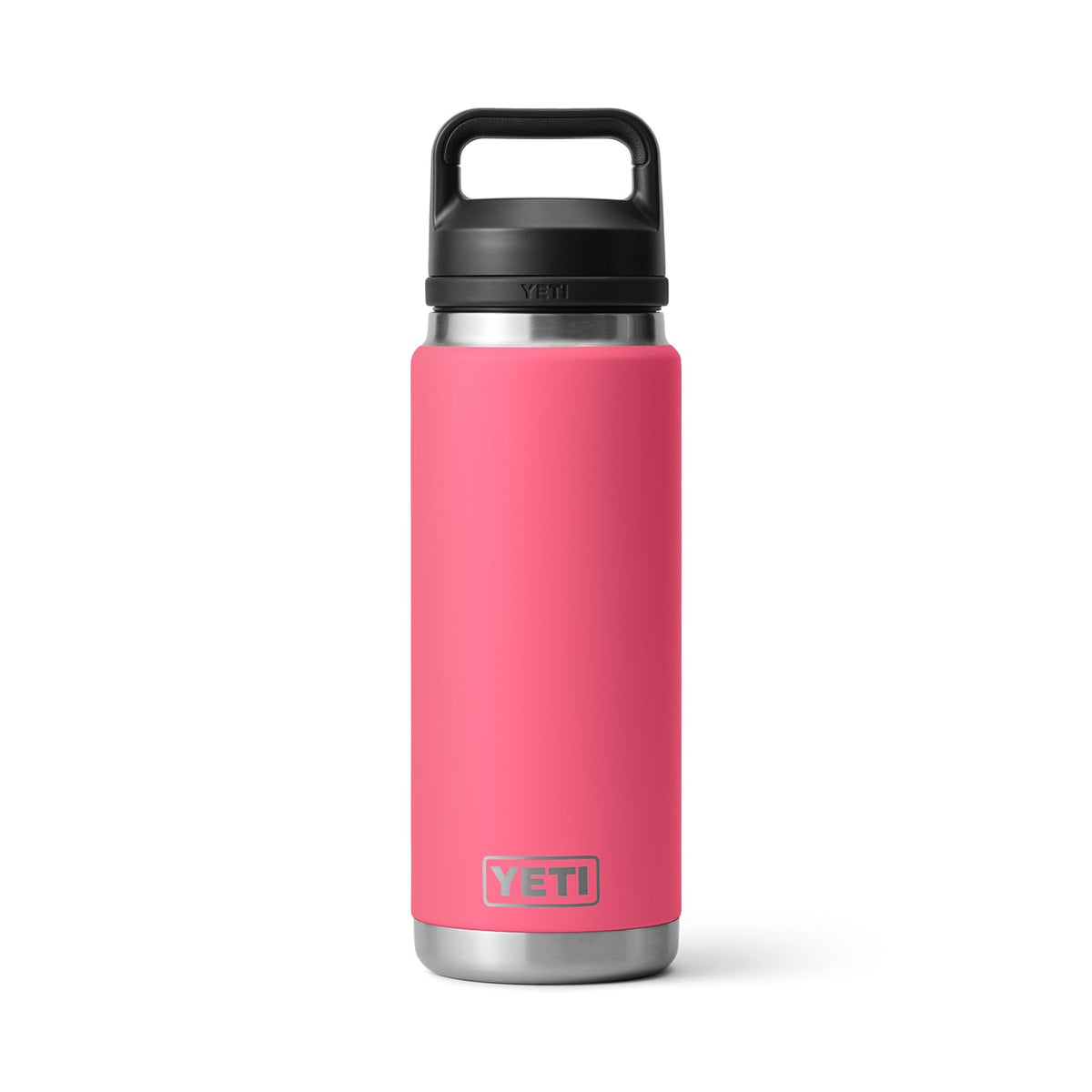 YETI Rambler 26 oz bottle double-wall insulation keeps drinks cold longer.