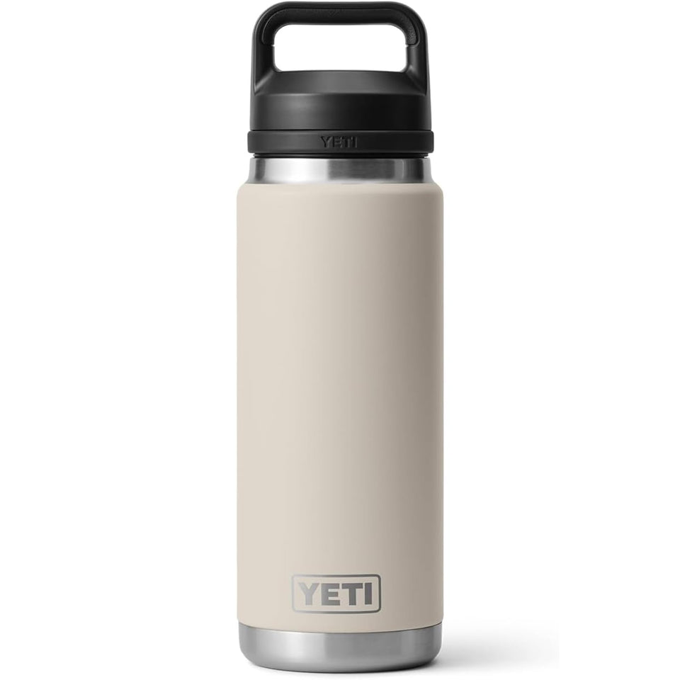 YETI Rambler 26 oz bottle with leakproof Chug Cap for fast, spill-free sipping.