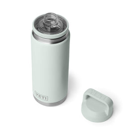YETI Rambler 26 oz vacuum-insulated bottle preserves cold drinks longer in any weather.