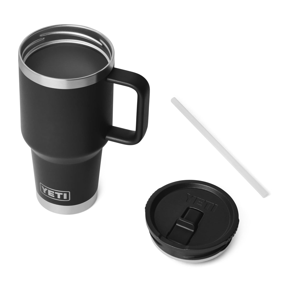 YETI Rambler 30oz Easy-Grip Handle provides a comfortable, secure hold for all hands.