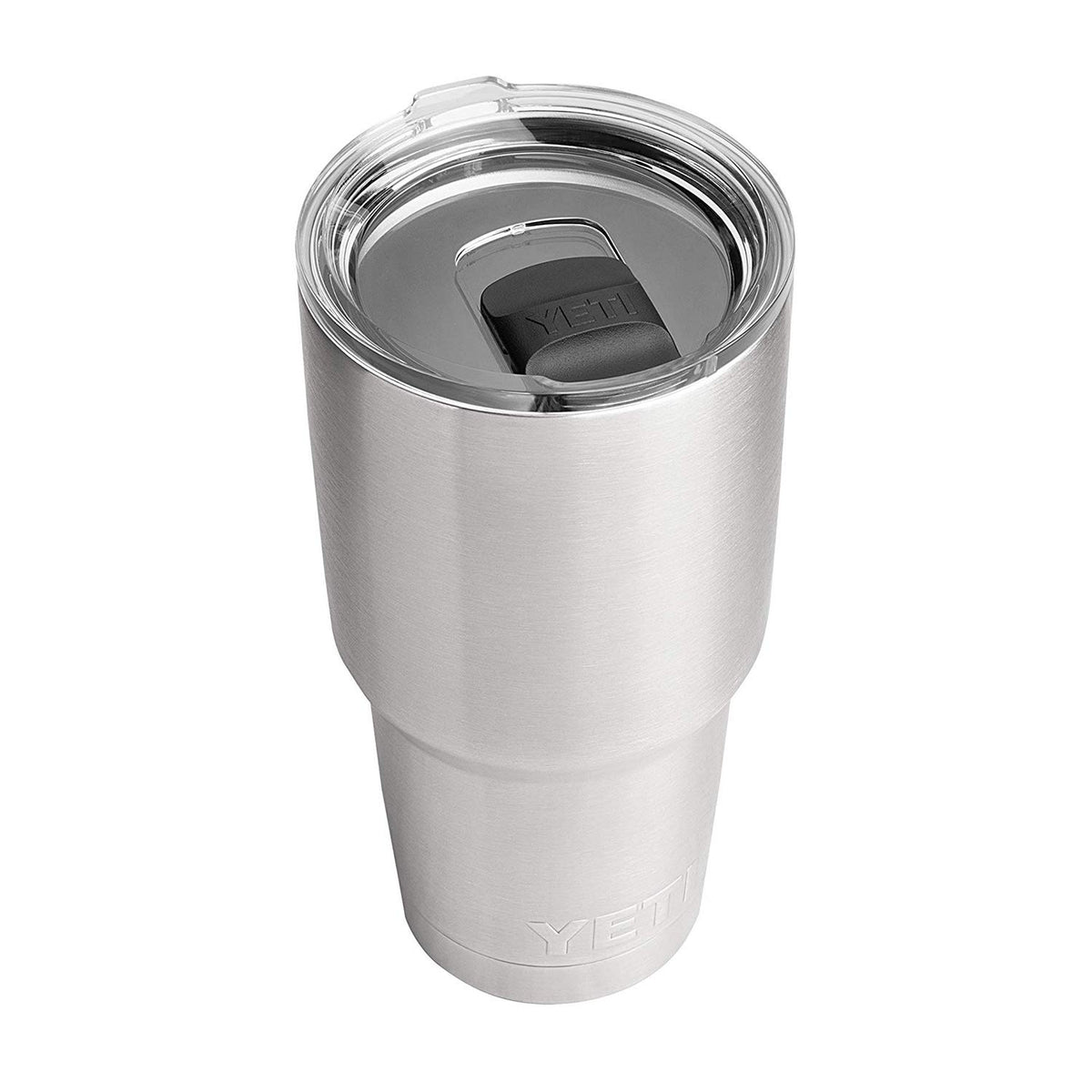 YETI Rambler 30 oz front view in stainless keeps drinks at temperature