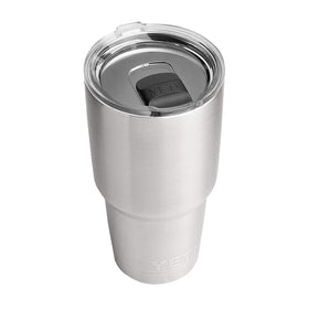 YETI Rambler 30 oz front view in stainless keeps drinks at temperature