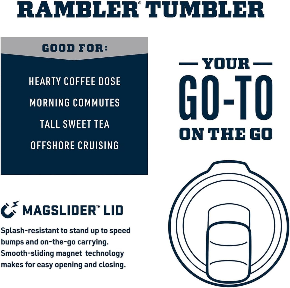 YETI Rambler 30 oz keeps hot coffee ready for busy mornings