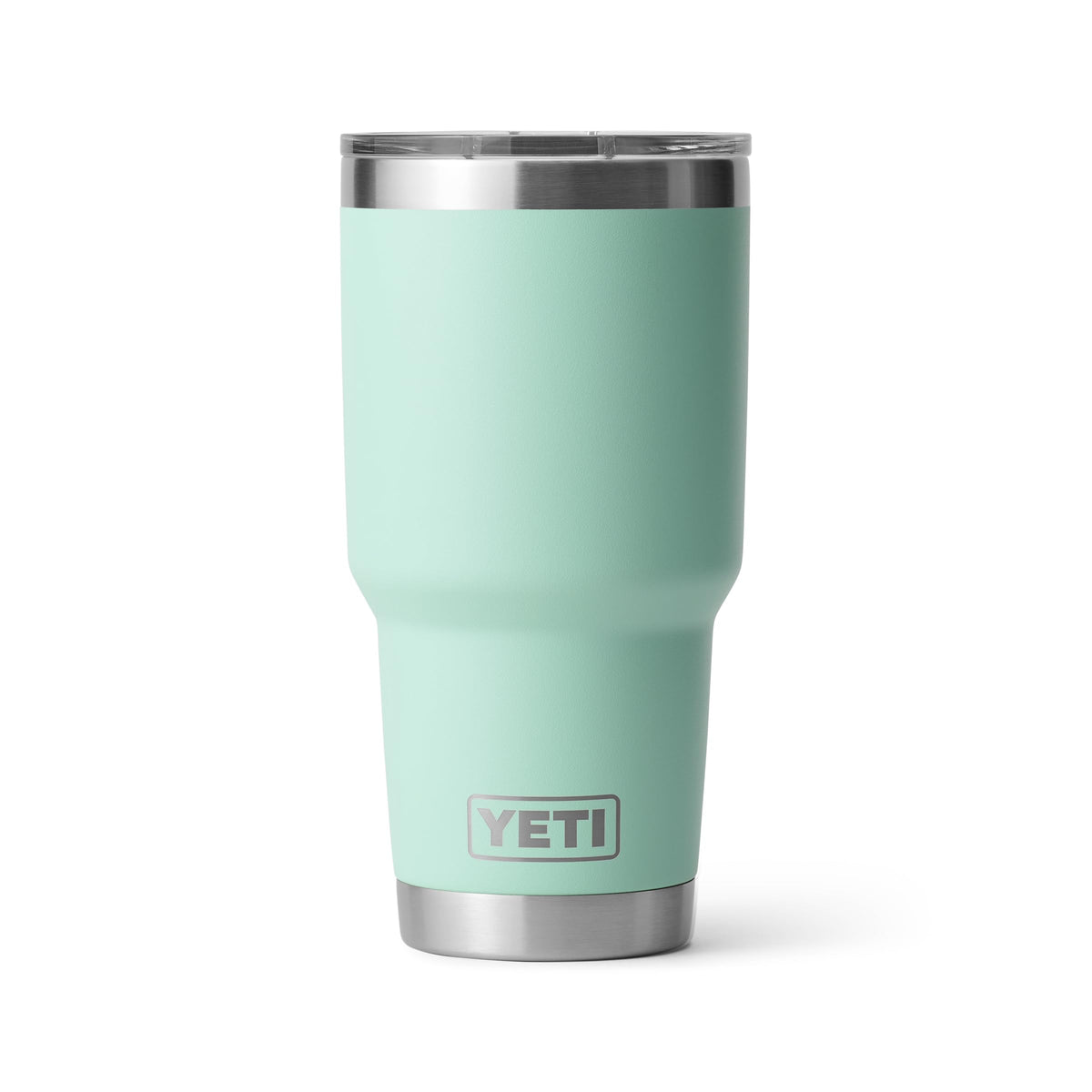 YETI Rambler 30oz Seafoam body shows rugged insulation for all-day beverages