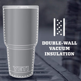 YETI Rambler 30 oz stainless steel body highlights rugged BPA-free construction