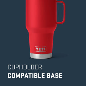 YETI Rambler 30 oz Travel Mug 360-degree handle, easy grip during adventures.