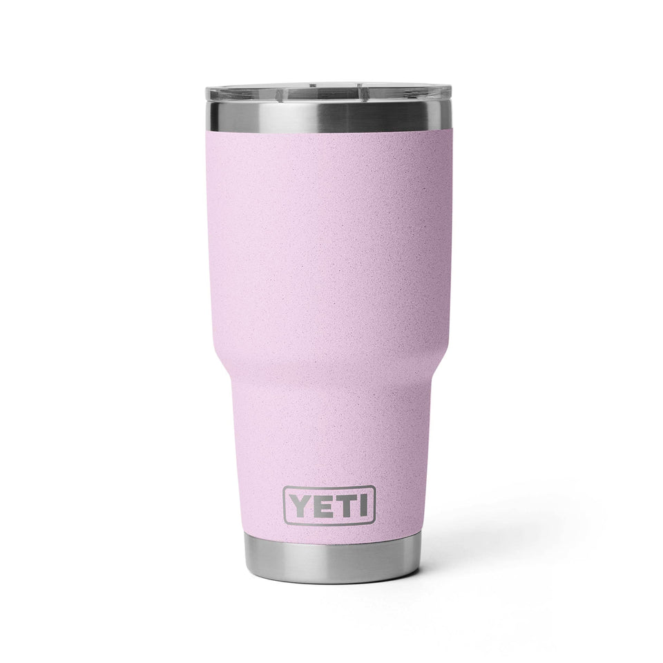 YETI Rambler 30 oz tumbler in stainless steel keeps drinks hot or cold on the go