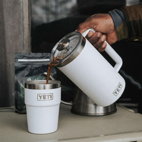 YETI Rambler 34 oz French Press dishwasher safe for cleanup.