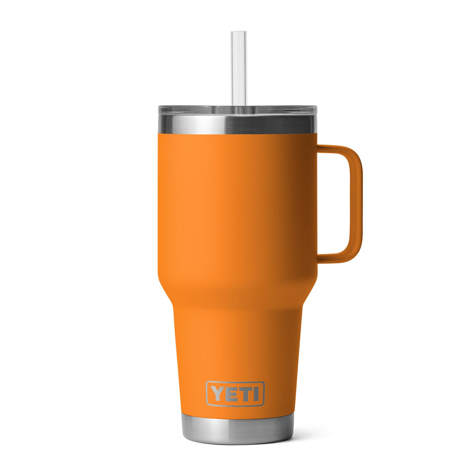 YETI Rambler 35 oz tumbler with handle and straw lid for easy on-the-go hydration