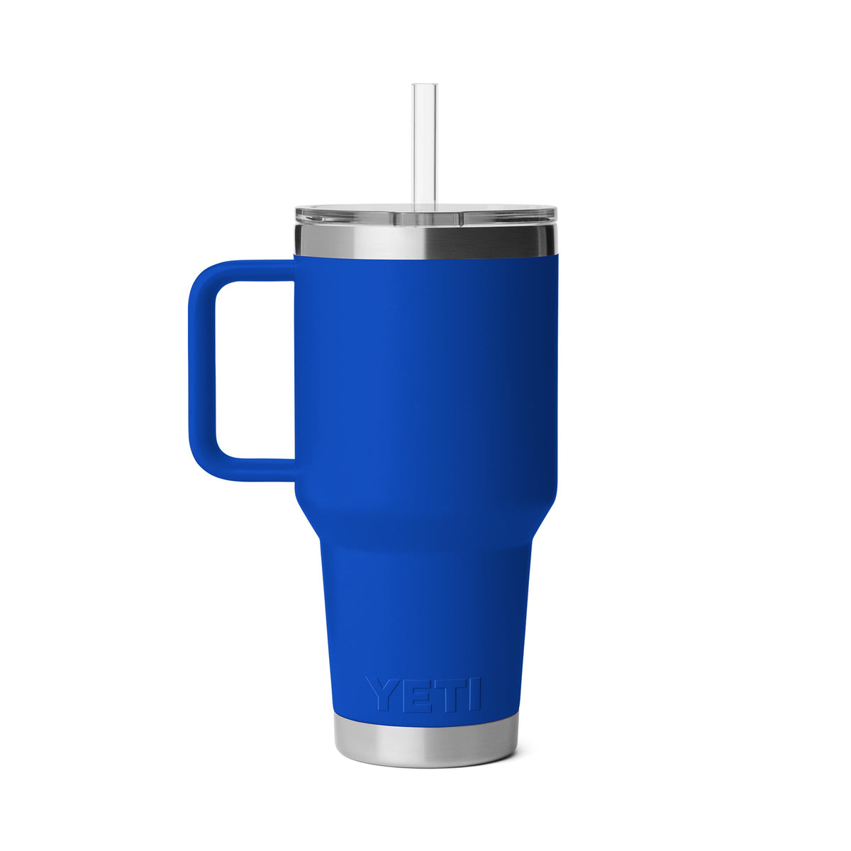 YETI Rambler 35 oz Straw Mug 2.0, double-wall vacuum insulation keeps drinks icy.