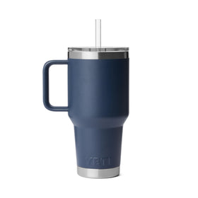 YETI Rambler 35 oz Straw Mug 2.0 travel-friendly design for busy days.