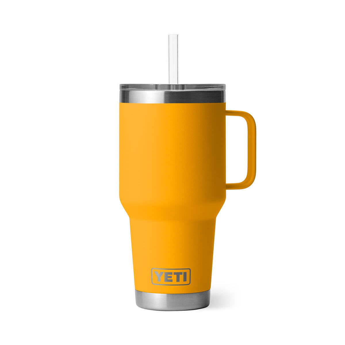 YETI Rambler 35 oz tumbler with handle and straw lid — ideal for on-the-go hydration