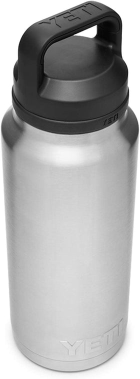 YETI Rambler 36 oz bottle in a backpack shows portable hydration on the go.