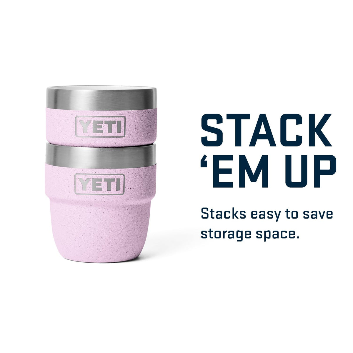 YETI Rambler 4 oz stackable cup serves small servings beyond shots, like espresso minis.