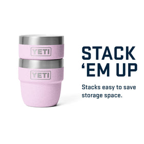 YETI Rambler 4 oz stackable cup serves small servings beyond shots, like espresso minis.