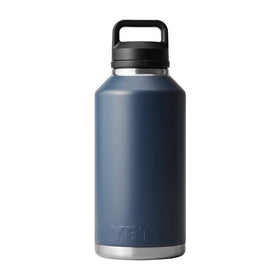 YETI Rambler 64 oz navy finish suits outdoor adventures.