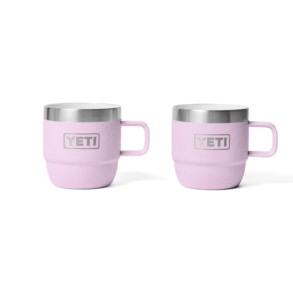YETI Rambler 6oz Stackable Mug ready for an espresso on the deck.