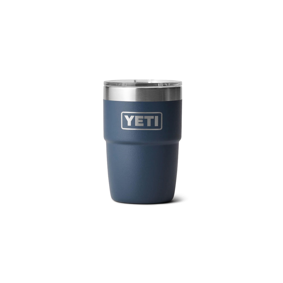 YETI Rambler 8 oz coffee mug with lid for on-the-go use.