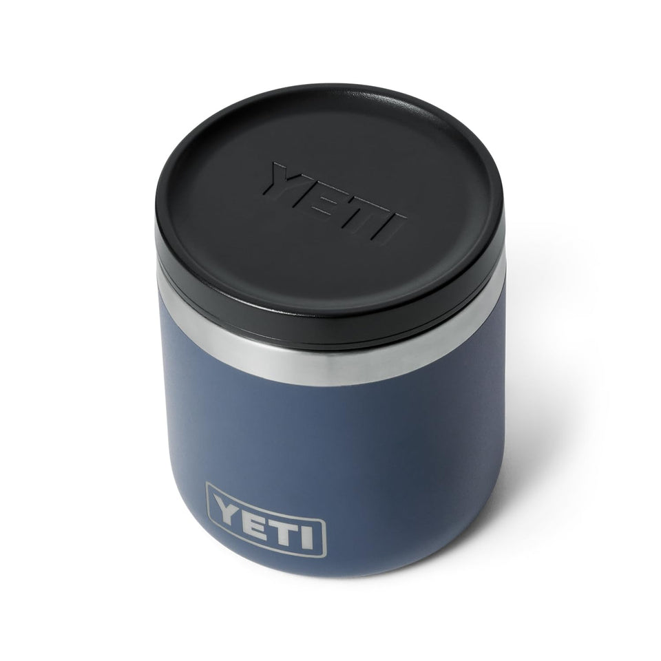 YETI Rambler 8 oz Food Jar with airtight lid keeps meals secure on the go.