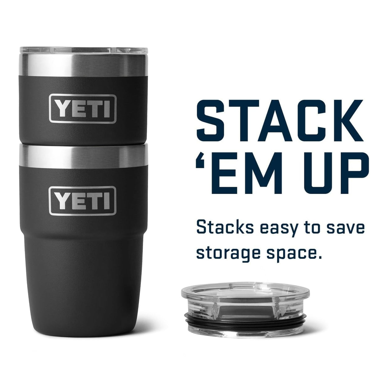 YETI Rambler fits under most espresso machines for quick tastings