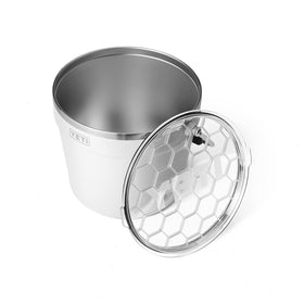 YETI Rambler Beverage Bucket features 18/8 stainless steel construction.