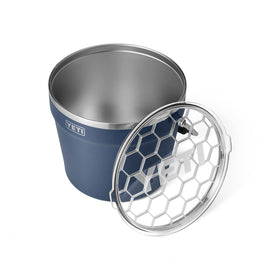 YETI Rambler Beverage Bucket navy stacked for compact storage