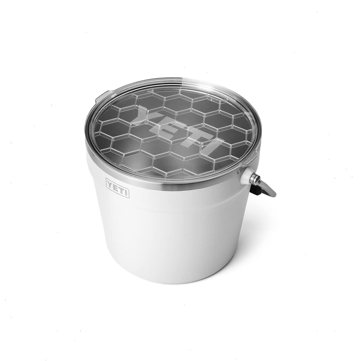 YETI Rambler Beverage Bucket stacked for space-saving transport.