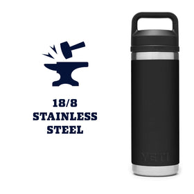 YETI Rambler black finish combines durability with a sleek everyday look.