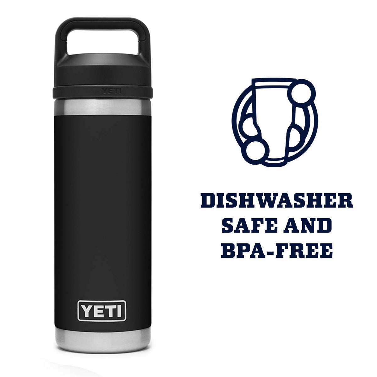 YETI Rambler fits standard cup holders for convenient transport.