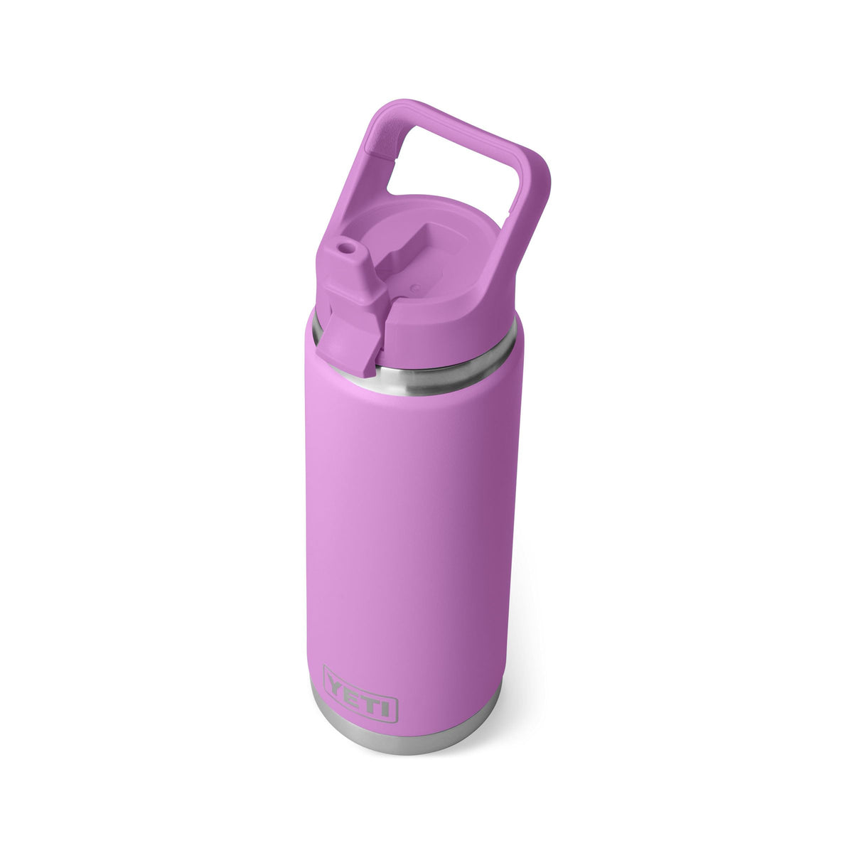 Backpack-ready YETI Rambler bottle in Desert Bloom color.