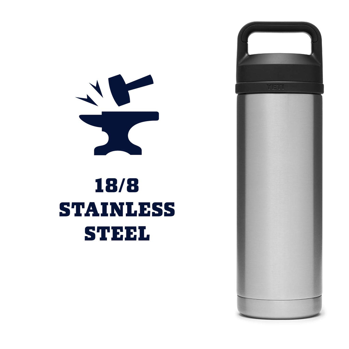 YETI Rambler fits most cup holders for on-the-go convenience