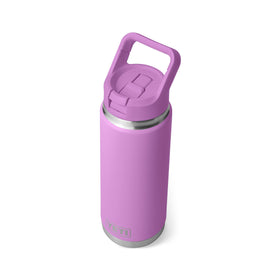Straw cap in use for convenient sipping during commutes.