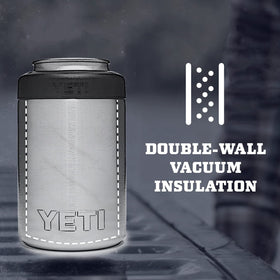 Double-wall vacuum insulation preserves cold beverages for hours