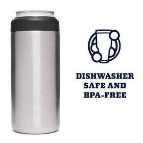 YETI Rambler Colster Slim is dishwasher-safe after outdoor adventures.