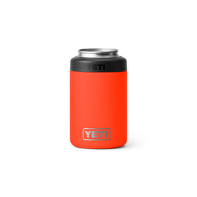 YETI Rambler Colster Solar Flare closeup illustrating a snug fit for standard cans