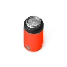 YETI Rambler Colster Solar Flare in hand for outdoor refreshment