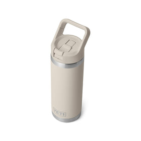 YETI Rambler with double-wall insulation keeps drinks cold or hot.