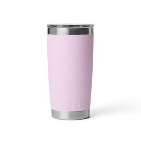 YETI Rambler 20oz fits standard cup holders for travel.