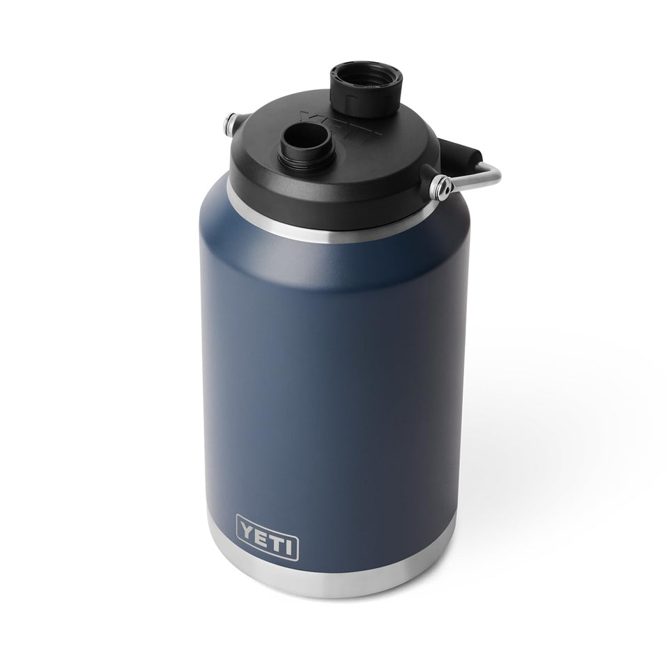 YETI Rambler Gallon Jug 2.0 navy angle view show rugged hydration on the go