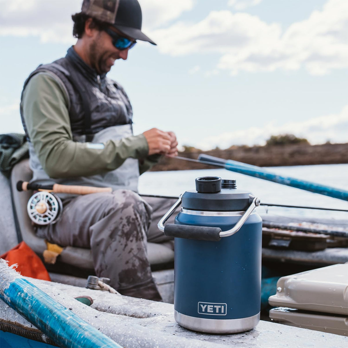 YETI Rambler bearfoot non-slip ring keeps the bottle steady