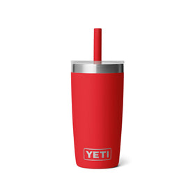 YETI Rambler Jr 10oz with silicone straw lid for spill-safe sips