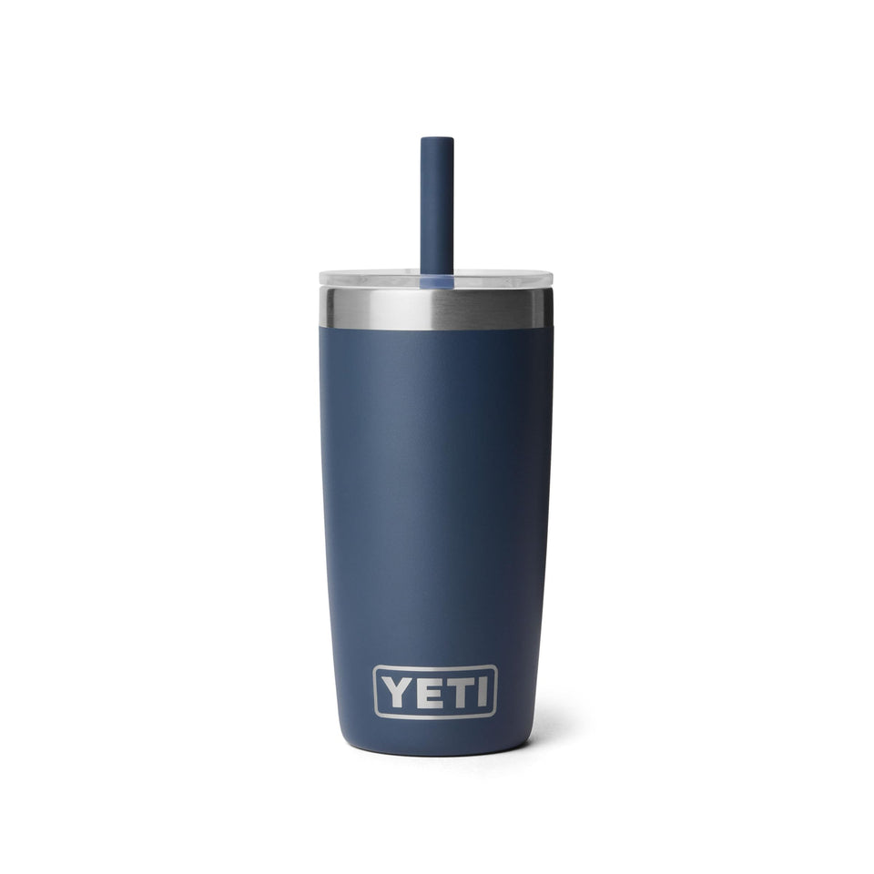 YETI Rambler Jr 10 oz with silicone straw lid for spill-free sips