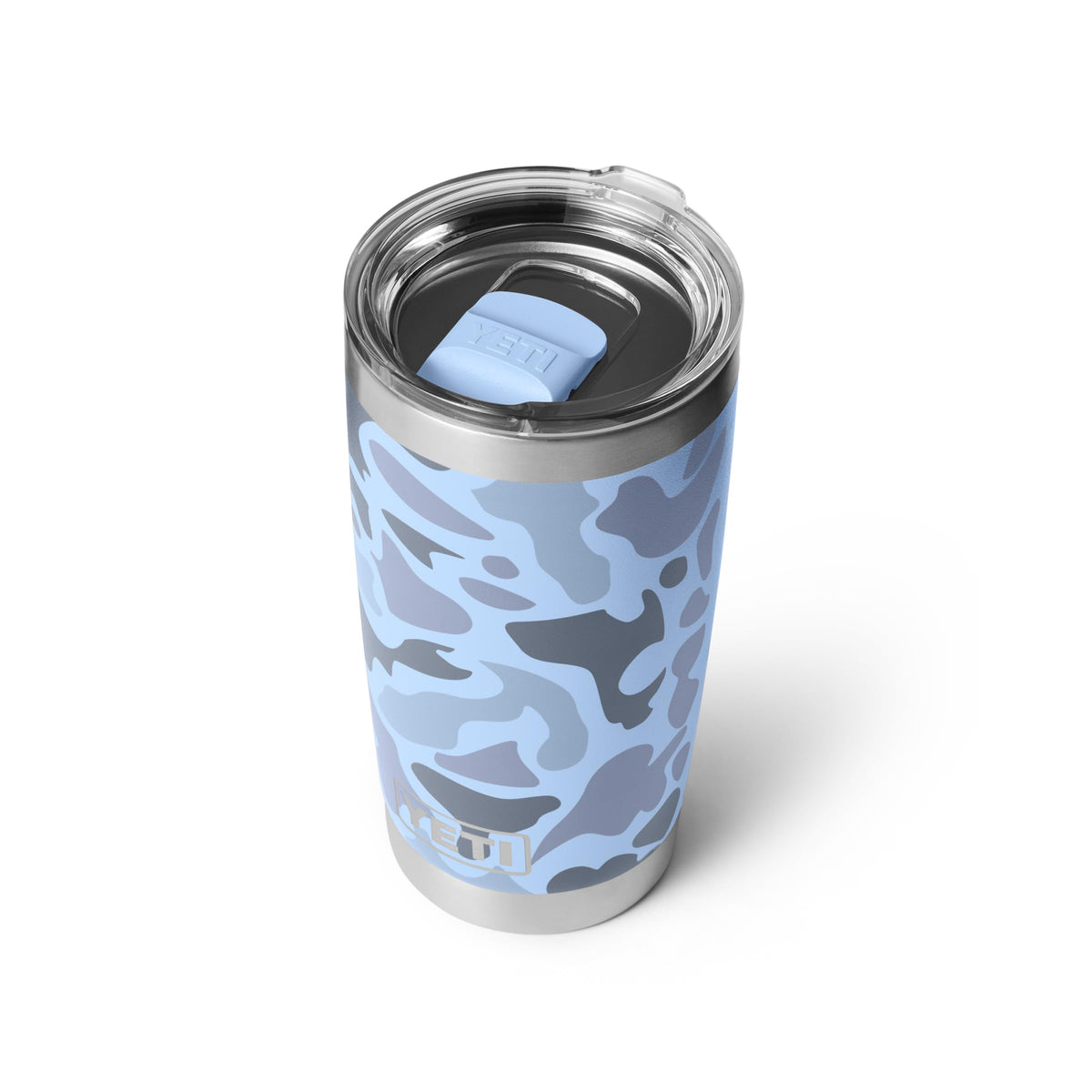 YETI Rambler MagSlider lid closeup with magnetic seal for secure sipping.