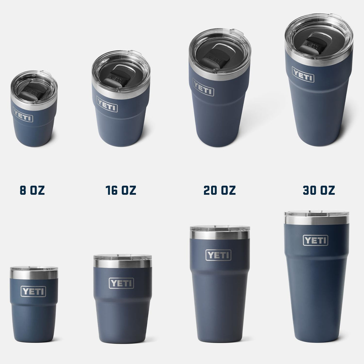 YETI Rambler seafoam compact-storage-ready design in a kitchen or bag.
