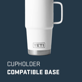 YETI Rambler Stronghold Lid close-up showing secure spill-resistant design