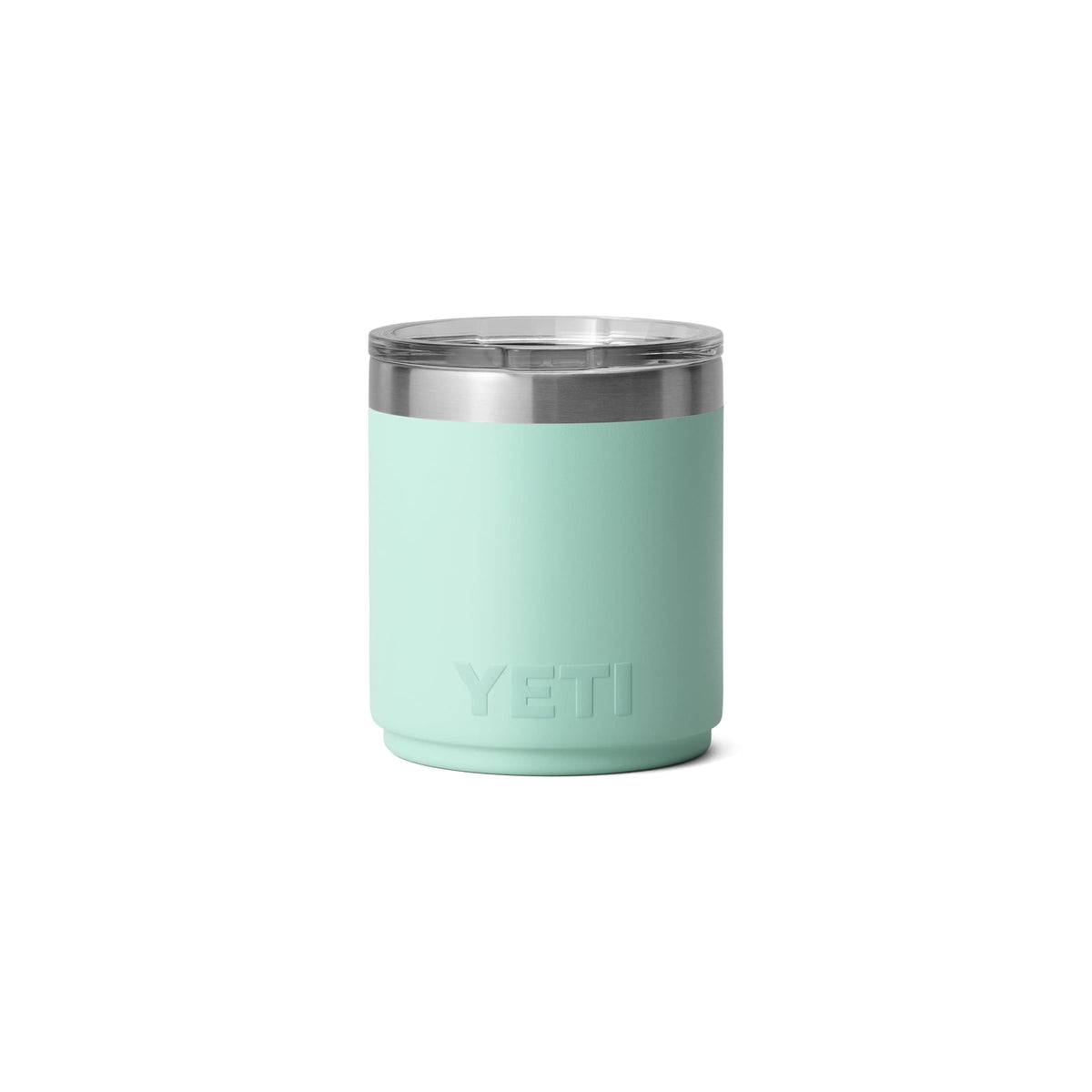 YETI lowball stacked two high, showcasing space-saving design.