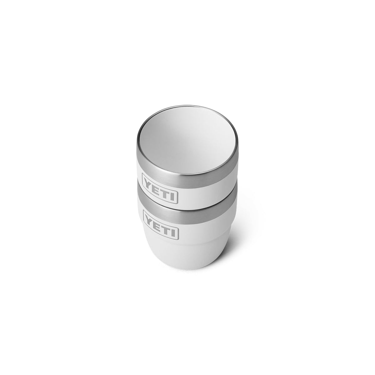 White finish offers a clean, minimalist look for daily coffee rituals.
