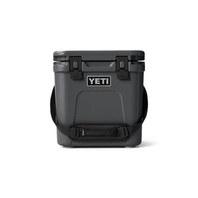 YETI Roadie 24 2.0 charcoal front view showing compact size for road trips